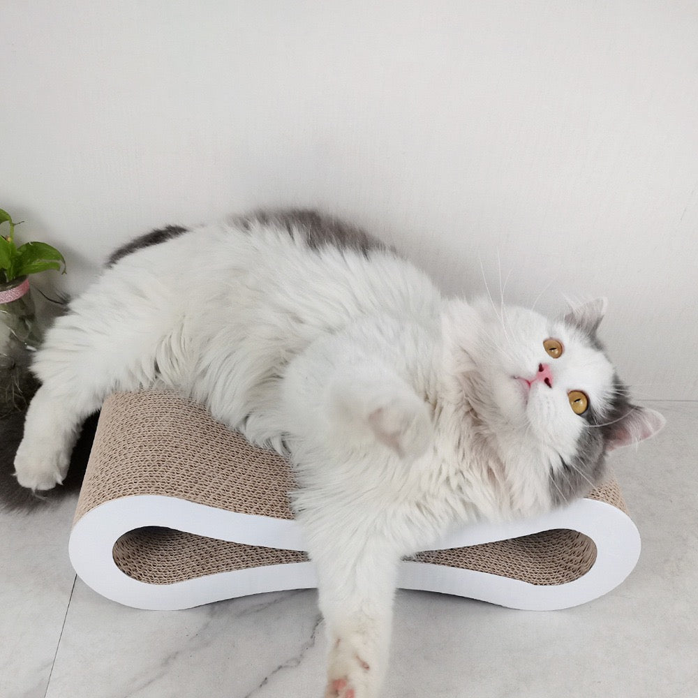 Cat Scratcher Lounge Infinity - White Small
