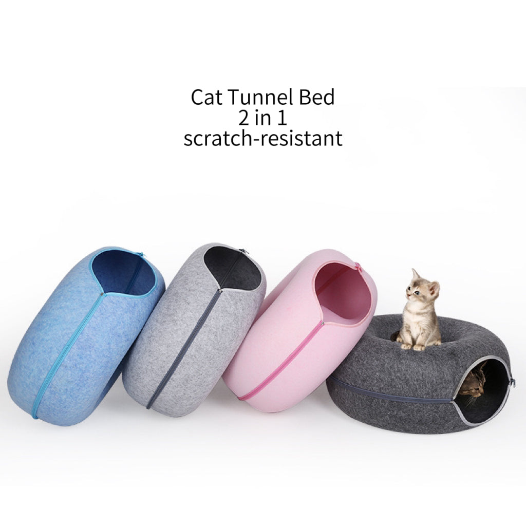 O túnel da cama do gato Donut