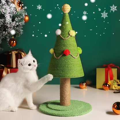 Christmas Tree Cat Climbing Frame Tool Sisal