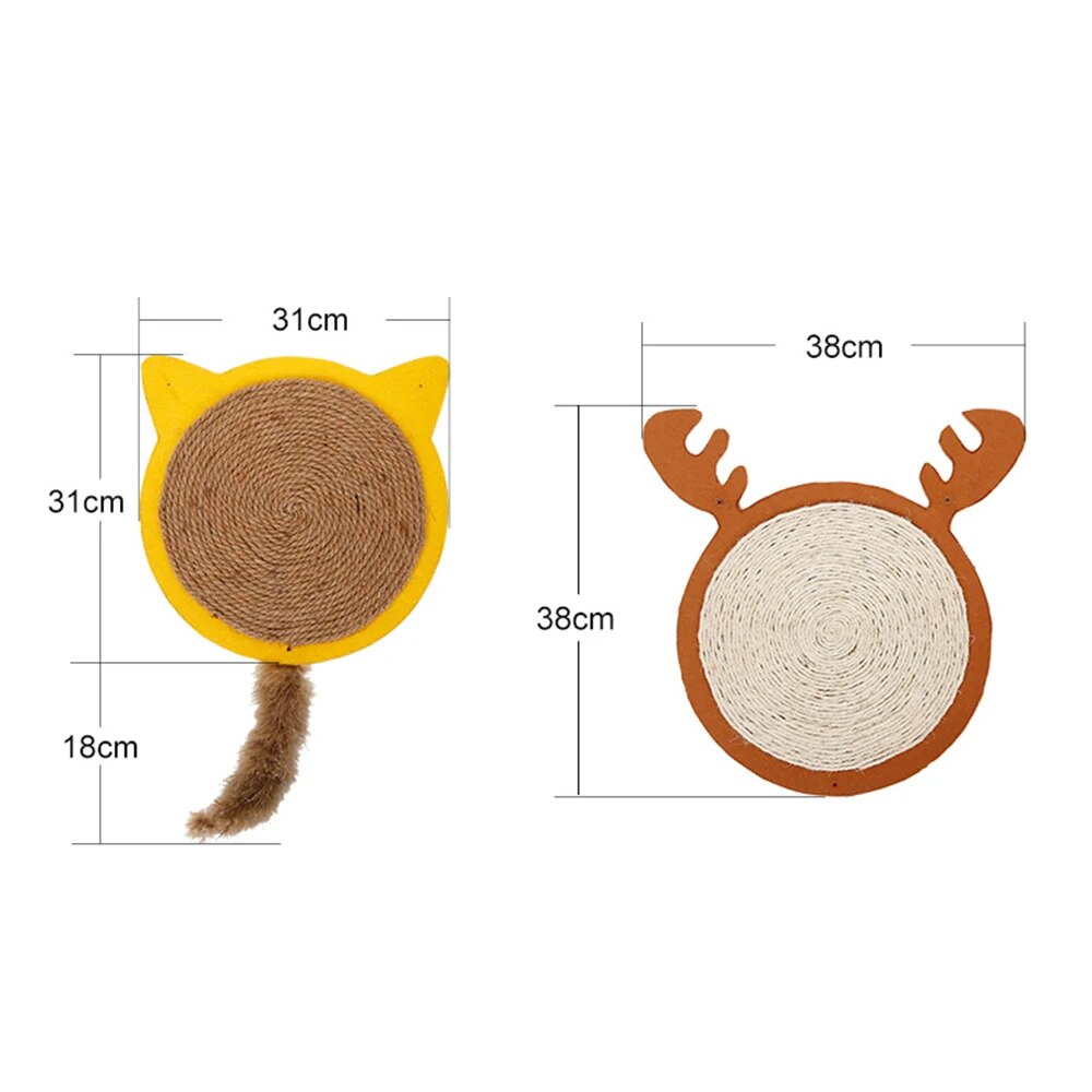 Placa para arranhar animais com forma de reindeer grape